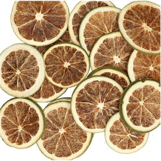 4A Green Brown Dried Lime Slices | Weight 250 gram | Per 5 bags