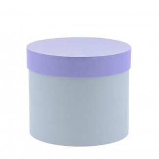 4A Lilac Purple Cardboard Bouquet Holder | Purple Gift Box Hatbox | Diameter 15 centimeter | Height 13 centimeter | Per 6 gift boxes