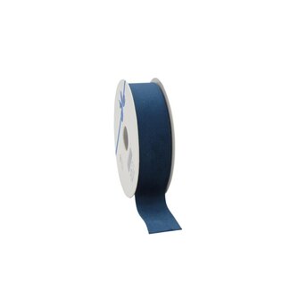 4A Blaues Samtband | Breite 25 Millimeter | Länge 10 Meter | Pro Rolle