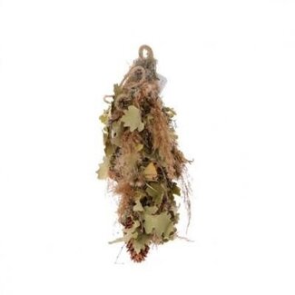 4A Brown Hanging Pampas Oak Hanger | Christmas Decoration | Autumn Decoration | Length 40 centimeter | Per hanger