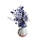 Bouquet Milka Purple Dried flowers "Mini" | inclusief vaas | Length ± 15 centimetre | Per bouquet