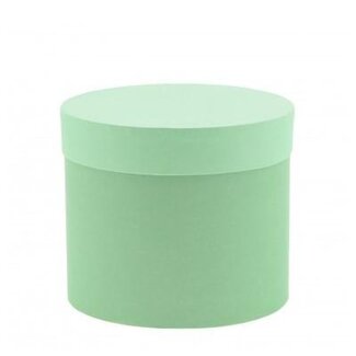 4A Green Cardboard Bouquet Holder | Green Gift Box Hatbox | Diameter 15 centimetre | Height 13 centimetre | Per 6 gift boxes
