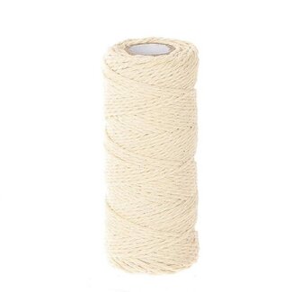 4A Natural White Cotton Thread | Diameter 2 millimeter | Length 50 meter | Per roll