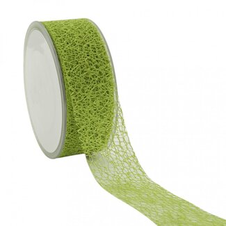 4A Honeycomb Ribbon | Colour: Apple green | Width 38 millimetre | Length 20 metre | Per roll