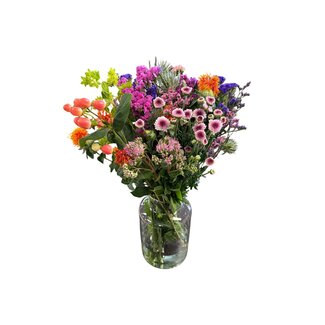 Freshy Mixed Bouquet fresh flowers Elena | Length ± 60 centimetre | With various colourful flowers | Per bouquet