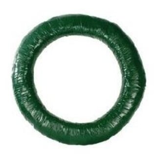 4A Strokrans met Band | Kleur: Groen | Diameter 70 centimeter | Kerst Decoratie | Per krans