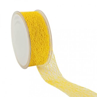 4A Honeycomb Ribbon | Kleur: Geel | Breedte 38 millimeter | Lengte 20 meter | Per rol