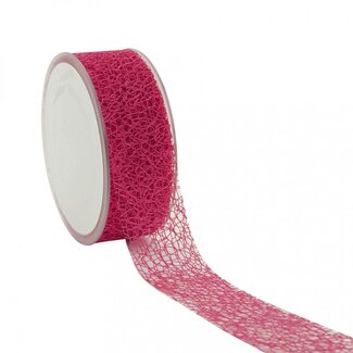 4A Honeycomb Ribbon | Colour: Fuchsia | Width 38 millimetre | Length 20 metre | Per roll
