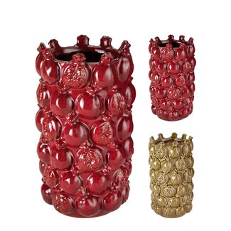 4A Keramieken Pompoen Vaas “Pom” | Kleur: Gemengde Kleuren | Herfst Decoratie | Diameter 16 centimeter | Hoogte 28 centimeter | Per 6 vazen