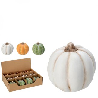 4A Pumpkin Decoration | Colour: Mixed Colours | Autumn Decoration | Diameter 6 centimetre | Per 12 pumpkins