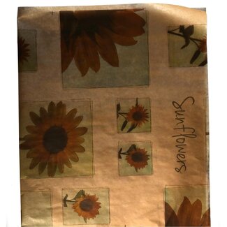 4A Paper Sheet with Sunflowers | Colour: Brown | Length 62 centimetre | Width 85 centimetre | Per 460 sheets
