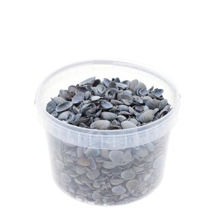 4A North Sea Shells in reusable little bucket | Colour: Light blue | Bucket content 3 liter | Per bucket