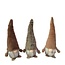 Gnoom Assorti | Kleur: Bruin | Kerst Decoratie | Diameter 12 centimeter | Hoogte 29 centimeter | Per 6 gnomen