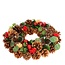 Wreath Tealight Holder | Colour: Brown | Christmas Decoration | Diameter 34 centimeter | Per wreath