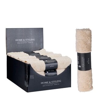 4A Furry Table Runner | Colour: Light pink | Christmas Decoration | Width 28 centimetre | Length 150 centimetre | Per runner