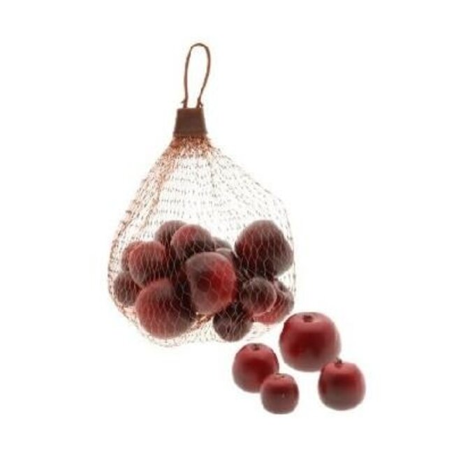 Appel Assorti | Kleur: Rood | Kerst Decoratie | Per netje