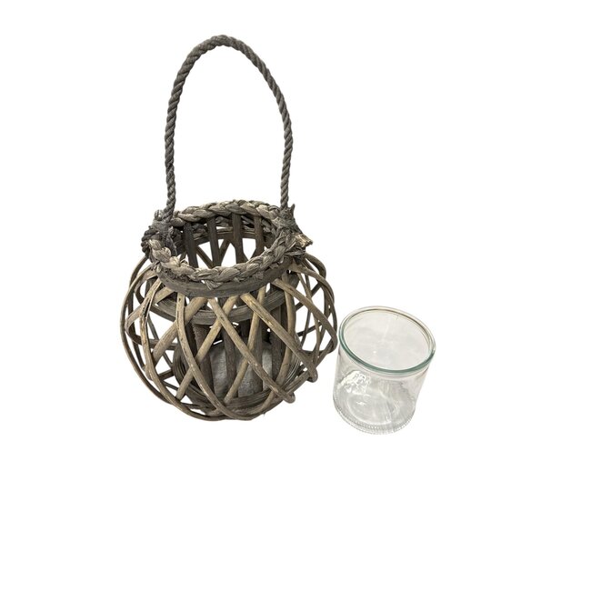 Tealight holder of Vine | Colour: Natural Brown | Height 16 centimetre | Per tealight holder