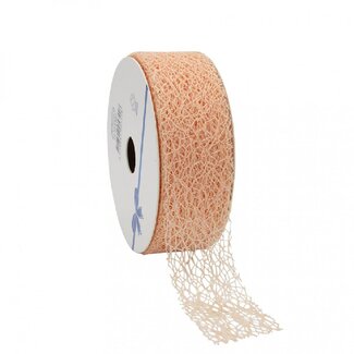 4A Honeycomb ribbon | Colour: Salmon-coloured | Width 38 millimetre | Length 20 metre | Per roll