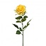 Roos Kunstbloem | Kleur: Geel | Rozen kunstbloemen | Lengte ± 65 centimeter | Per 12 kunstrozen