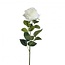 Roos Kunstbloem | Kleur: Naturel Wit | Rozen kunstbloemen | Lengte ± 65 centimeter | Per 12 kunstrozen