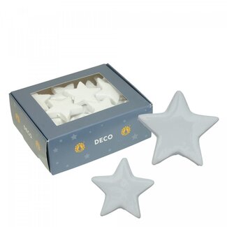 4A Decoratie Ster | Kleur: Naturel Wit | Kerst Decoratie | Diameter 40 - 50 millimeter | Per 48 sterren