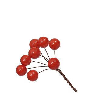 4A Berry Pick | Colour: Orange | Christmas Decoration | Diameter 15 millimeter | Per 160 picks