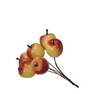 4A Apple Pick | Colour: Yellow Red | Christmas Decoration | Diameter 30 millimeter | Per 36 apples