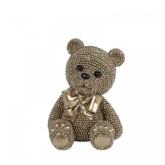 4A Kerst Deco teddybeer 10*8*13cm