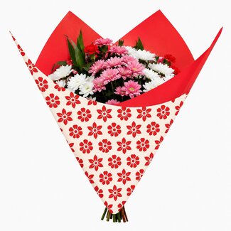 4A Folie Vel 80*90cm Clear flowers x50