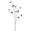 Branche de baies Fleur artificielle | Couleur: Zwart | Longueur ± 110 centimeter | Par stuk