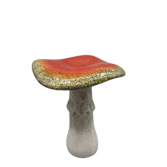 4A Herfst Deco paddenstoel d15*16cm