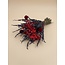 Bouquet de fleurs séchées "Spécialement pour toi" | Longueur ± 45 centimètres | Avec Gypsophile rouge, Lavande et Craspedias rouges