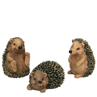 4A Herfst Deco egel 12cm ass.