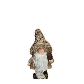 4A Herfst Deco gnoom 09*7.5*11.5cm