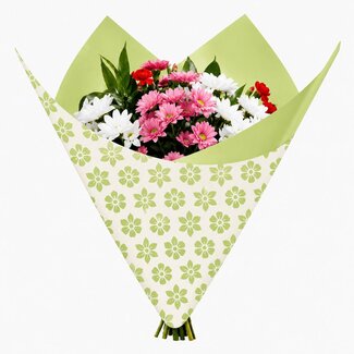4A Folie Vel 80*90cm Clear flowers x50
