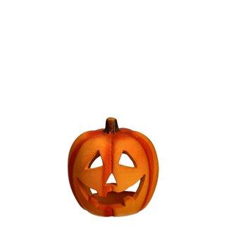 4A Halloween Theelichthouder pompoen 10cm