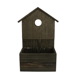 4A Hout Planter huis 19*13*10/34cm