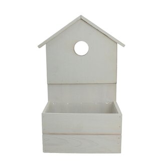 4A Hout Planter huis 19*13*10/34cm