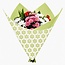 Folie Vel 80*90cm Clear flowers x50