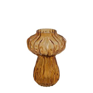 4A Herfst Glas vaas pumpkin d16*23cm