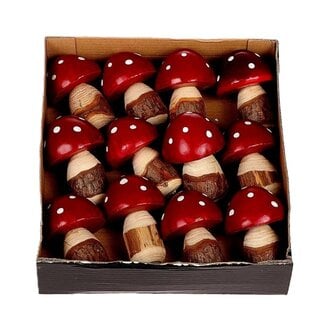 4A Herfst Paddenstoel Pixie d06*9cm