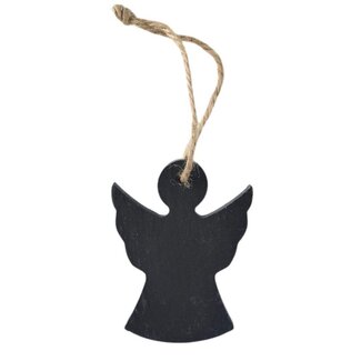 4A Engel-Anhänger | Farbe: Schwarz | Weihnachtsdekoration | Höhe 10 Zentimeter | Pro 10 Anhänger