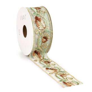 4A Ruban “Precious“ | Couleur : Doré | Largeur 40 millimètre | Longueur 4.5 mètre | Par rouleau