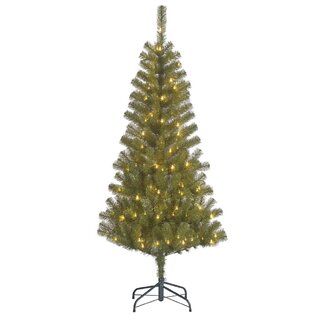 4A Künstlicher Weihnachtsbaum "Ague" mit 140 LED + Timer | Farbe: Grün | Weihnachtsdekoration | Durchmesser 81 Zentimeter | Höhe 185 Zentimeter | Pro Weihnachtsbaum