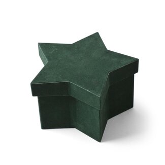 4A Hatbox Geschenkbox “Noelle” | Farbe: Grün | Weihnachtsdekoration | Länge 16 Zentimeter | Breite 10.5 Zentimeter | Höhe 9 Zentimeter | Pro 6 Geschenkboxen