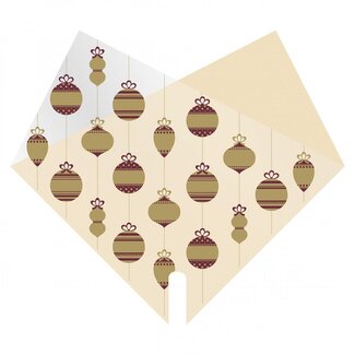 4A Double Sleeves “Bright” | Colour: Cream | Christmas Decoration | Length 30 centimetre | Width 30 centimetre | Per 50 pieces