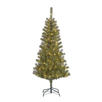 4A Sapin de Noël “Ague” avec Éclairage et Minuterie | Couleur: Vert | Décoration de Noël | Diamètre 61 centimètres | Hauteur 155 centimètres | Par sapin de Noël