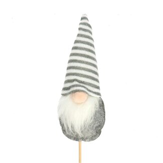 4A Pic de gnome | Couleur : Gris | Décoration de Noël | Largeur 6 centimètres | Hauteur 15 centimètres | Longueur du pic 10 centimètres | Par 20 pics