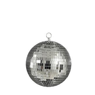 4A Spiegelkugel-Weihnachtskugel | Farbe: Silber | Weihnachtsdekoration | Durchmesser 20 Zentimeter | Pro Spiegelkugel