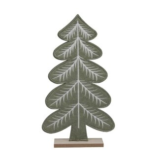 4A Décoration d'arbre | Couleur : Vert | Décoration de Noël | Diamètre 18 centimètres | Hauteur 31 centimètres | Par 6 petits arbres